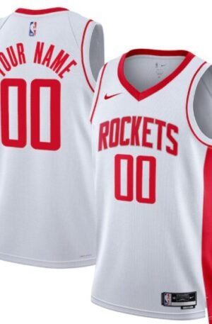Houston Rockets Nike Unisex Swingman Custom Jersey White - Association Edition