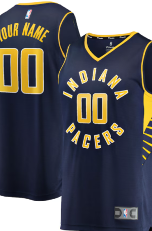 Indiana Pacers Fanatics Youth Fast Break Custom Replica Jersey Navy - Icon Edition