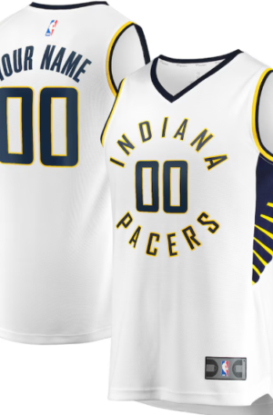 Indiana Pacers Fanatics Youth Fast Break Custom Replica Jersey White - Association Edition