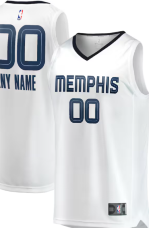 Memphis Grizzlies Fanatics Fast Break Custom Replica Jersey - Association Edition - White