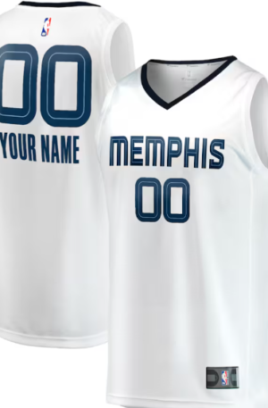 Memphis Grizzlies Fanatics Youth Fast Break Replica Custom Jersey - Association Edition - White