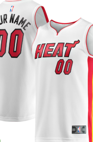 Miami Heat Fanatics Fast Break Custom Replica Jersey - Association Edition - White