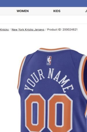 New York Knicks Nike Unisex Swingman Custom Jersey Blue - Icon Edition