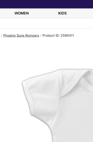 Phoenix Suns Infant Personalized Bodysuit - White