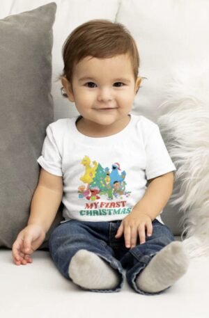 Sesame Street Pals | My First Christmas Baby T-Shirt