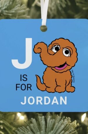 Snuffleupagus | Personalized Name with Photo Metal Ornament