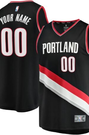 Trail Blazers Custom Black Jersey