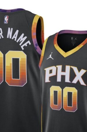 Phoenix Suns Jordan Brand Unisex 2022/23 Swingman Custom Jersey - Statement Edition - Black