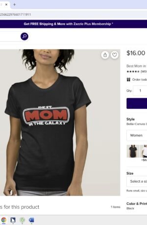 Best Mom in the Galaxy T-Shirt