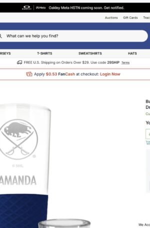 Buffalo Sabres 3-Piece Personalized Homegating Drinkware Set