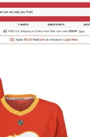 Calgary Flames Youth Home Replica Custom Jersey - Red