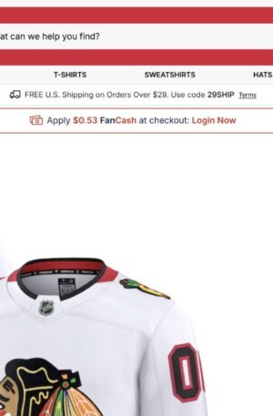 Chicago Blackhawks Fanatics Away Premium Custom Jersey