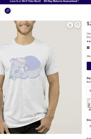 Disney's Dumbo and Jumbo: A Mother's Love Tri-Blend Shirt
