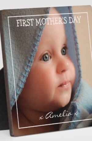 First Mother's Day Photo and Message Plaque