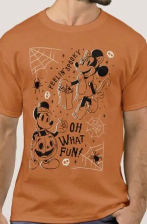 Halloween Mickey & Minnie | Feelin Spooky T-Shirt | Zazzle