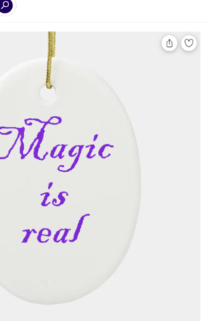 Magic is real-oval ornament