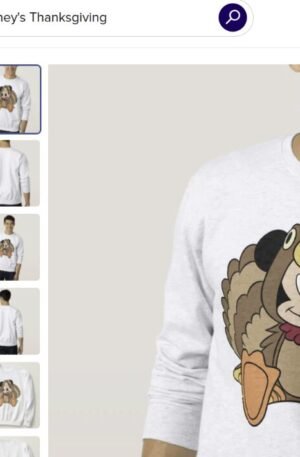 Mickey Mouse Thanksgiving Turkey Sweatshirt