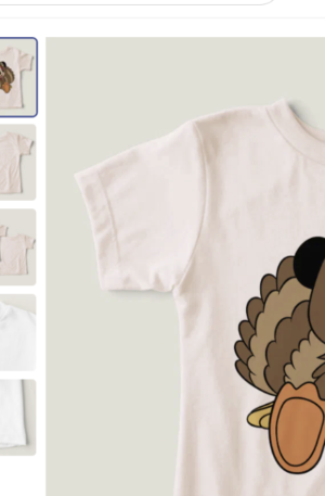 Mickey Mouse Thanksgiving Turkey Toddler T-shirt