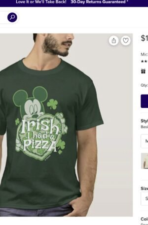 Mickey | Irish I had a Pizza T-Shirt