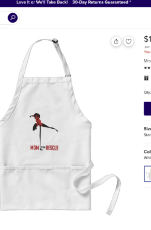 Mrs. Incredible | Mom To The Rescue Adult Apron