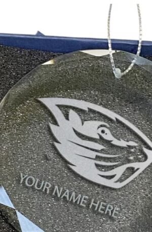 Licensed ORST Beavers Glass Ornament for Christmas Decor