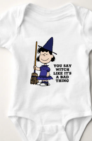 Peanuts Halloween Witch Baby Bodysuit