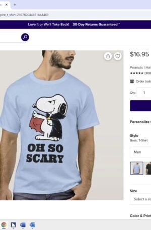 Peanuts | Halloween Snoopy Vampire T-Shirt