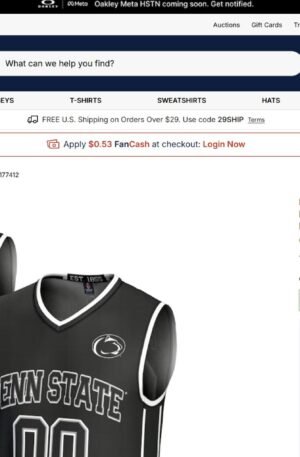 Penn State Nittany Lions GameDay Greats Unisex NIL Pick-A-Player Lightweight Men's Basketball Fashion Jersey - Black