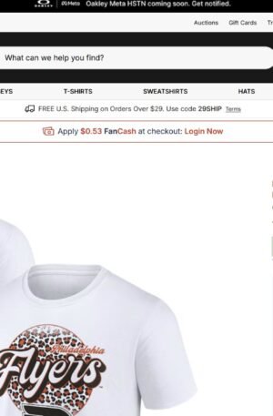Philadelphia Flyers Unisex Personalized Name & Number Leopard Print T-Shirt - White