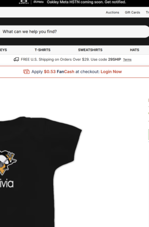 Pittsburgh Penguins Infant Personalized Bodysuit - Black