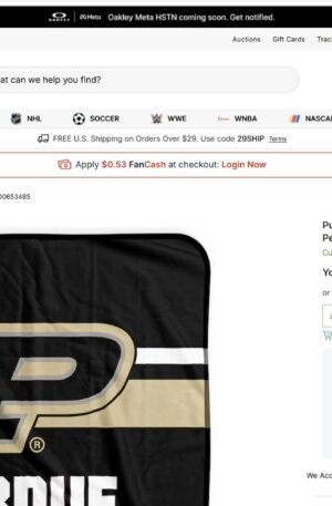 Purdue Boilermakers Pegasus 50" x 60" Stripes Personalized Fleece Blanket