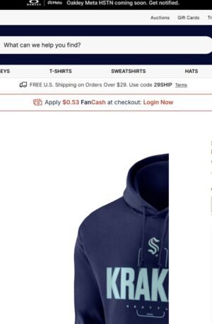 Seattle Kraken Personalized Name & Number Midfielder Pullover Hoodie - Deep Sea Blue