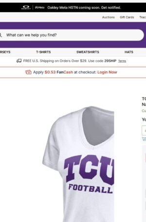 TCU Horned Frogs Women's Personalized Any Name & Number One Color V-Neck T-Shirt - White