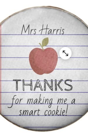 Teacher Appreciation Cookies Personalized