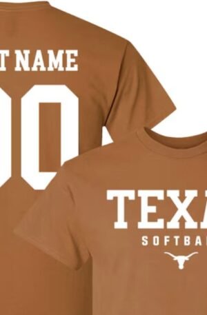 Texas Longhorns Custom Softball Tee