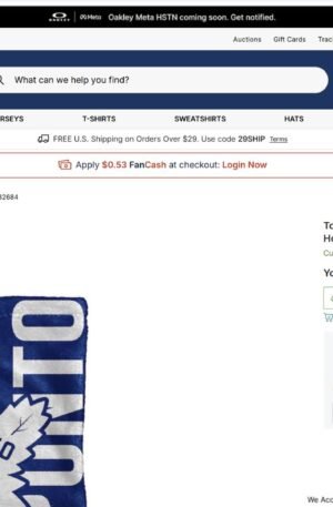 Toronto Maple Leafs Chad & Jake Personalized Holiday Stocking
