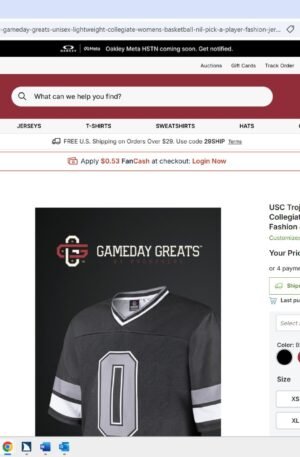 USC Trojans GameDay Greats Unisex Lightweight Collegiate Men's Basketball NIL Pick-A-Player Fashion Jersey - Black