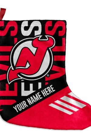 NJ Devils Stocking: Custom Christmas Fan Decor
