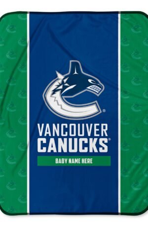 Vancouver Canucks Custom Baby Blanket