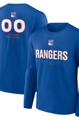 NY Rangers Custom Long Sleeve T-Shirt