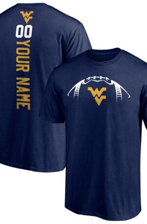 WVU Mountaineers PM Football Custom Tee