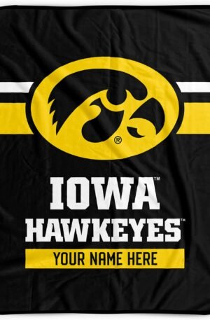 Iowa Hawkeyes Custom Fleece Blanket