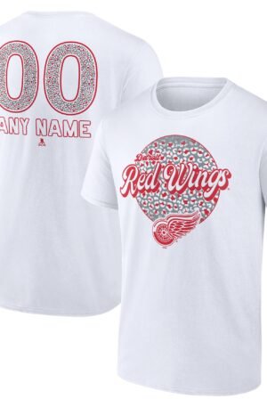 Red Wings Custom Leopard Print Tee