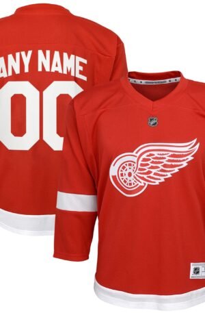 Red Wings Kids Home Custom Jersey