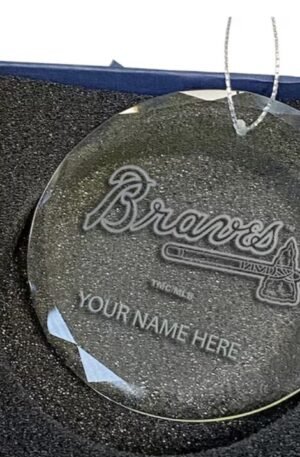 Braves Custom Glass Ornament – Team Spirit Holiday Decor