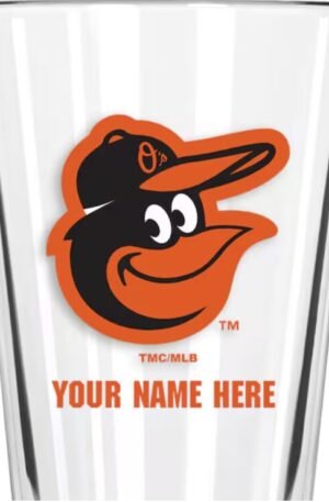 Orioles 16oz. Custom Pint Glass