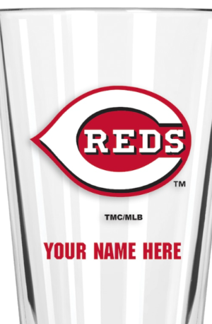 Cincinnati Reds 16oz. Custom Pint Glass