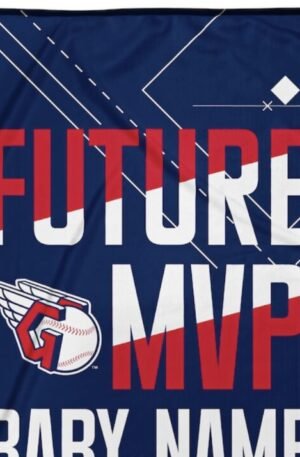 Cleveland Guardians Custom Baby Blanket