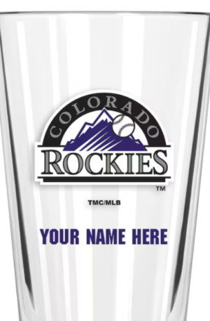 Rockies 16oz. Custom Pint Glass
