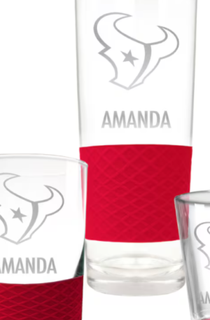 Houston Texans Custom Drinkware Set